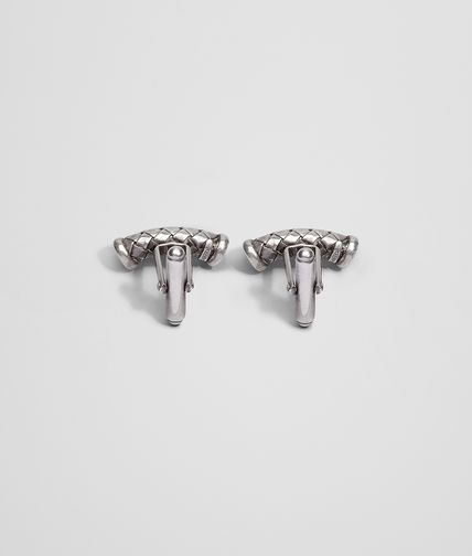 BOTTEGA VENETA - Intrecciato Silver Cufflinks