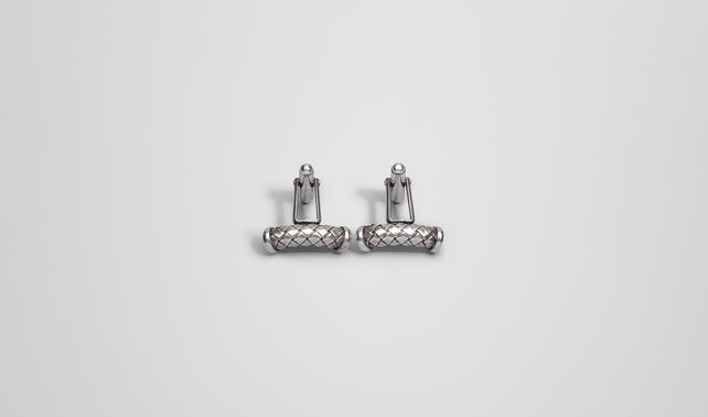 BOTTEGA VENETA - Intrecciato Silver Cufflinks