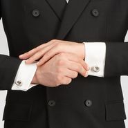 Intrecciato Silver Cufflinks - Cufflinks - BOTTEGA VENETA - PE13 - 540