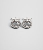 Bottega Veneta® Intrecciato Antique Silver Cufflinks Bottega Veneta® Intrecciato Antique Silver Cufflinks
