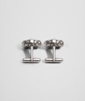 Bottega Veneta® Intrecciato Antique Silver Cufflinks Bottega Veneta® Intrecciato Antique Silver Cufflinks