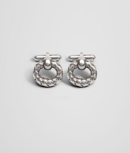BOTTEGA VENETA - Intrecciato Silver Cufflinks