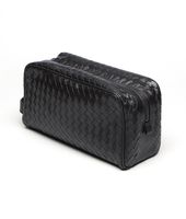 Bottega Veneta® Kosmetiktasche aus VN-Leder Intrecciato Nero Bottega Veneta® Kosmetiktasche aus VN-Leder Intrecciato Nero