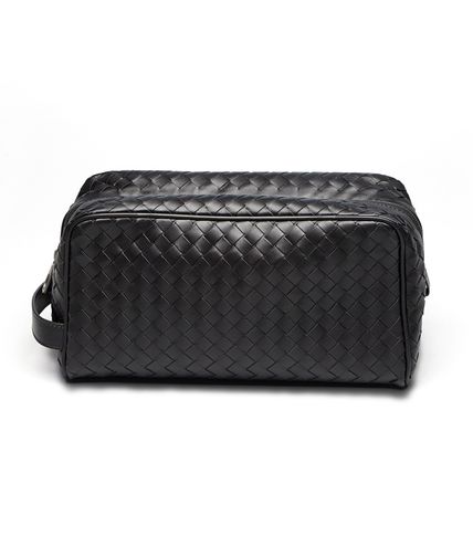 BOTTEGA VENETA - Kosmetiktasche aus VN-Leder Intrecciato Nero
