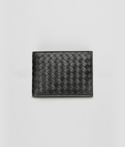 BOTTEGA VENETA - Nero Intrecciato VN Wallet