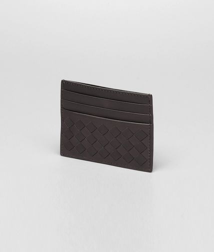 BOTTEGA VENETA - Ebano Intrecciato Vn Card Case
