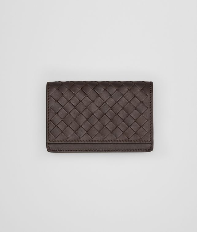 BOTTEGA VENETA Ebano Intrecciato Vn Business Card Case Card Case or Coin Purse U fp