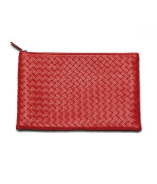 BOTTEGA VENETA - Blood Intrecciato Nappa Document Case