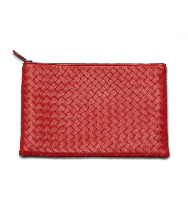 BOTTEGA VENETA DOCUMENT CASE IN BLOOD INTRECCIATO NAPPA Other Leather Accessory E fp