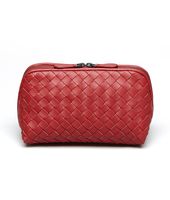 Bottega Veneta® Blood Intrecciato Nappa Cosmetic Case Bottega Veneta® Blood Intrecciato Nappa Cosmetic Case