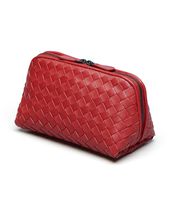 Bottega Veneta® Blood Intrecciato Nappa Cosmetic Case Bottega Veneta® Blood Intrecciato Nappa Cosmetic Case