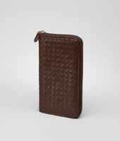 Bottega Veneta® Portemonnaie mit Rundum-Reißverschluss aus VN-Leder Intrecciato Edoardo Bottega Veneta® Portemonnaie mit Rundum-Reißverschluss aus VN-Leder Intrecciato Edoardo