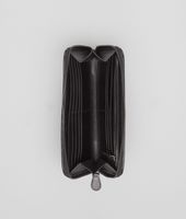 Bottega Veneta® Zip Around Wallet aus VN-Leder Intrecciato Nero Bottega Veneta® Zip Around Wallet aus VN-Leder Intrecciato Nero