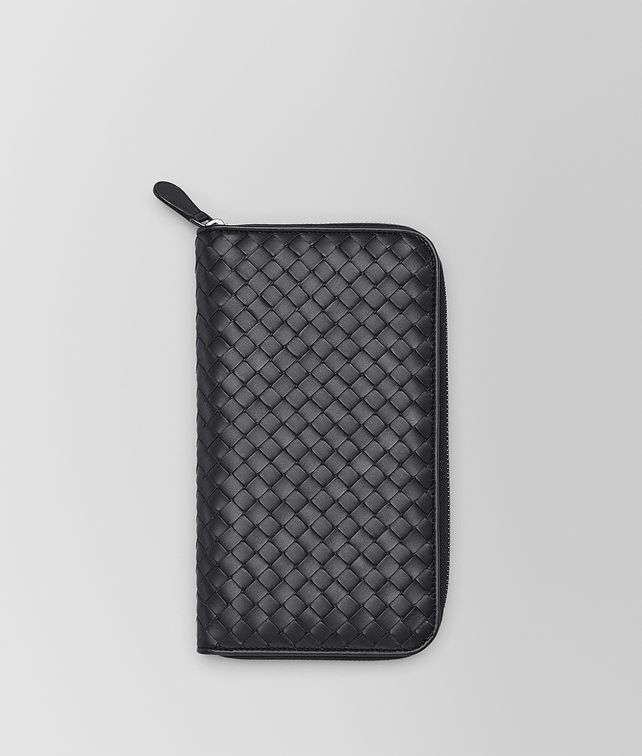 BOTTEGA VENETA PORTEMONNAIE MIT ZIP AUS INTRECCIATO VN IN NERO Portemonnaie mit Zip U fp