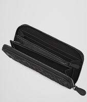 Bottega Veneta® Nero Intrecciato Ayers Nappa Zip Around Wallet Bottega Veneta® Nero Intrecciato Ayers Nappa Zip Around Wallet