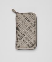 Bottega Veneta® Fume Intrecciato Ayers Nappa Zip Around Wallet Bottega Veneta® Fume Intrecciato Ayers Nappa Zip Around Wallet