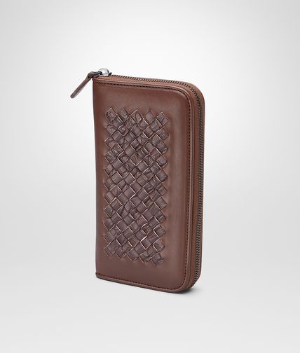BOTTEGA VENETA - Light Calf Soft Crocodile Zip Around Wallet