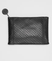 Bottega Veneta® Nero Intrecciomirage Document Case Bottega Veneta® Nero Intrecciomirage Document Case
