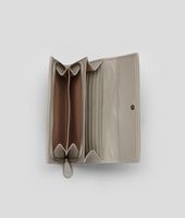 Bottega Veneta® Fume Intrecciato Ayers Nappa Continental Wallet Bottega Veneta® Fume Intrecciato Ayers Nappa Continental Wallet