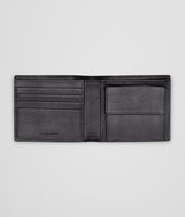 Bottega Veneta® Portemonnaie aus leichtem Kalbsleder Intrecciato Nero Bottega Veneta® Portemonnaie aus leichtem Kalbsleder Intrecciato Nero