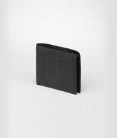 Bottega Veneta® Portemonnaie aus leichtem Kalbsleder Intrecciato Nero Bottega Veneta® Portemonnaie aus leichtem Kalbsleder Intrecciato Nero
