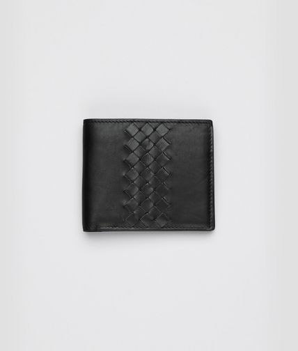 BOTTEGA VENETA - Nero Light Calf Intrecciato Wallet