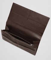 Bottega Veneta® Edoardo Ebano Light Calf Soft Crocodile Fume Continental Wallet Bottega Veneta® Edoardo Ebano Light Calf Soft Crocodile Fume Continental Wallet