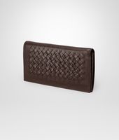 Bottega Veneta® Edoardo Ebano Light Calf Soft Crocodile Fume Continental Wallet Bottega Veneta® Edoardo Ebano Light Calf Soft Crocodile Fume Continental Wallet