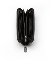 Bottega Veneta® Nero Intrecciato Nappa Zip Around Wallet Bottega Veneta® Nero Intrecciato Nappa Zip Around Wallet