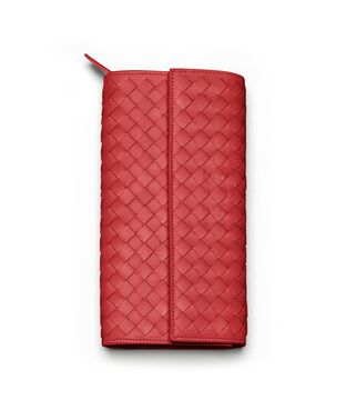 BOTTEGA VENETA - Blood Intrecciato Nappa Continental Wallet
