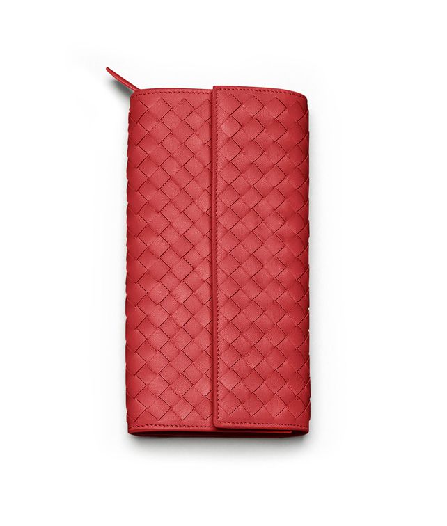 BOTTEGA VENETA CONTINENTAL WALLET IN BLOOD INTRECCIATO NAPPA Continental Wallet D fp