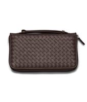 Bottega Veneta® Ebano Intrecciato VN Travel Document Case Bottega Veneta® Ebano Intrecciato VN Travel Document Case