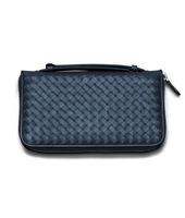 Bottega Veneta® Celeste Intrecciato VN Travel Document Case Bottega Veneta® Celeste Intrecciato VN Travel Document Case