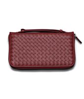 Bottega Veneta® Vermillon Intrecciato VN Travel Document Case Bottega Veneta® Vermillon Intrecciato VN Travel Document Case