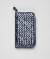 Bottega Veneta® Krim Intrecciato Ayers Nappa Zip Around Wallet Bottega Veneta® Krim Intrecciato Ayers Nappa Zip Around Wallet