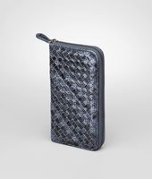 Bottega Veneta® Krim Intrecciato Ayers Nappa Zip Around Wallet Bottega Veneta® Krim Intrecciato Ayers Nappa Zip Around Wallet