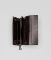 Bottega Veneta® Ebano Intrecciato Nappa Papillon Continental Wallet Bottega Veneta® Ebano Intrecciato Nappa Papillon Continental Wallet