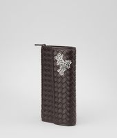 Bottega Veneta® Ebano Intrecciato Nappa Papillon Continental Wallet Bottega Veneta® Ebano Intrecciato Nappa Papillon Continental Wallet