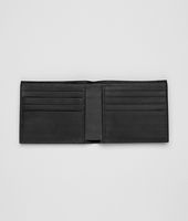 Bottega Veneta® Nero Intrecciato Waxed Leather Wallet Bottega Veneta® Nero Intrecciato Waxed Leather Wallet