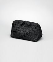 Bottega Veneta® Nero Intrecciato Ayers Nappa Cosmetic Case Bottega Veneta® Nero Intrecciato Ayers Nappa Cosmetic Case