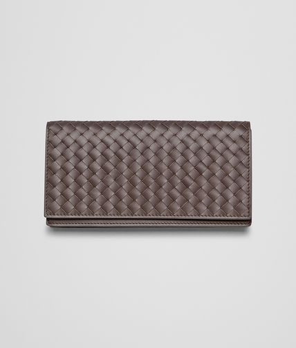 BOTTEGA VENETA - Ebano Intrecciato VN Continental Wallet