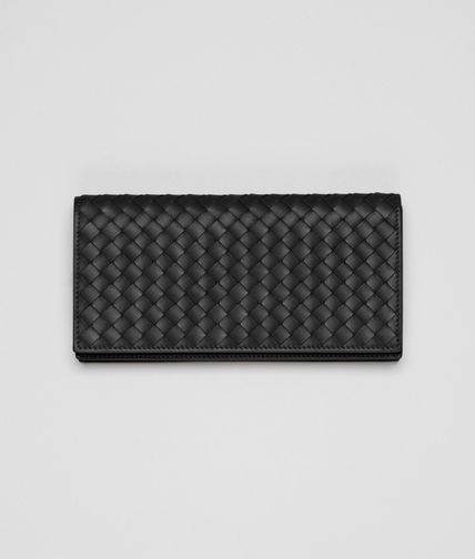 BOTTEGA VENETA - Nero Intrecciato VN Continental Wallet