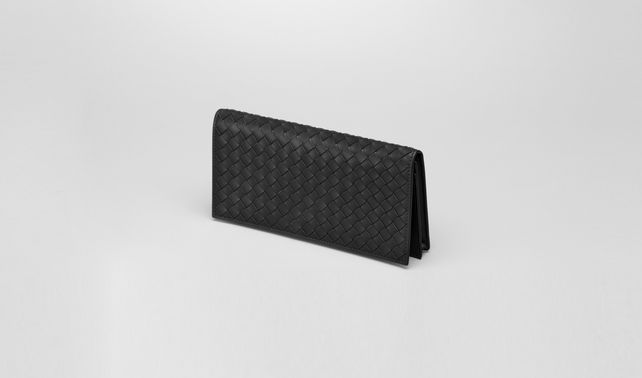 BOTTEGA VENETA - Nero Intrecciato VN Continental Wallet
