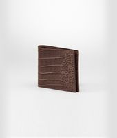 Bottega Veneta® Edoardo Soft Crocodile Fume Wallet Bottega Veneta® Edoardo Soft Crocodile Fume Wallet