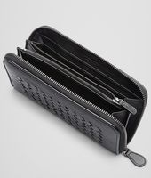 Bottega Veneta® Nero Light Calf Soft Crocodile Zip Around Wallet Bottega Veneta® Nero Light Calf Soft Crocodile Zip Around Wallet