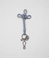 Bottega Veneta® Krim Intrecciato Nappa Key Ring Bottega Veneta® Krim Intrecciato Nappa Key Ring