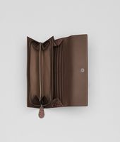 Bottega Veneta® Edoardo Fumé Soft Crocodile Fumé Continental Wallet Bottega Veneta® Edoardo Fumé Soft Crocodile Fumé Continental Wallet