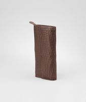 Bottega Veneta® Edoardo Fumé Soft Crocodile Fumé Continental Wallet Bottega Veneta® Edoardo Fumé Soft Crocodile Fumé Continental Wallet