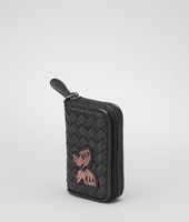 Bottega Veneta® Nero Multicolor Intrecciato Ayers Butterfly Coin Purse Bottega Veneta® Nero Multicolor Intrecciato Ayers Butterfly Coin Purse