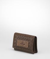 Bottega Veneta® Washed Light Calf Intrecciato Ayers Card Case Bottega Veneta® Washed Light Calf Intrecciato Ayers Card Case